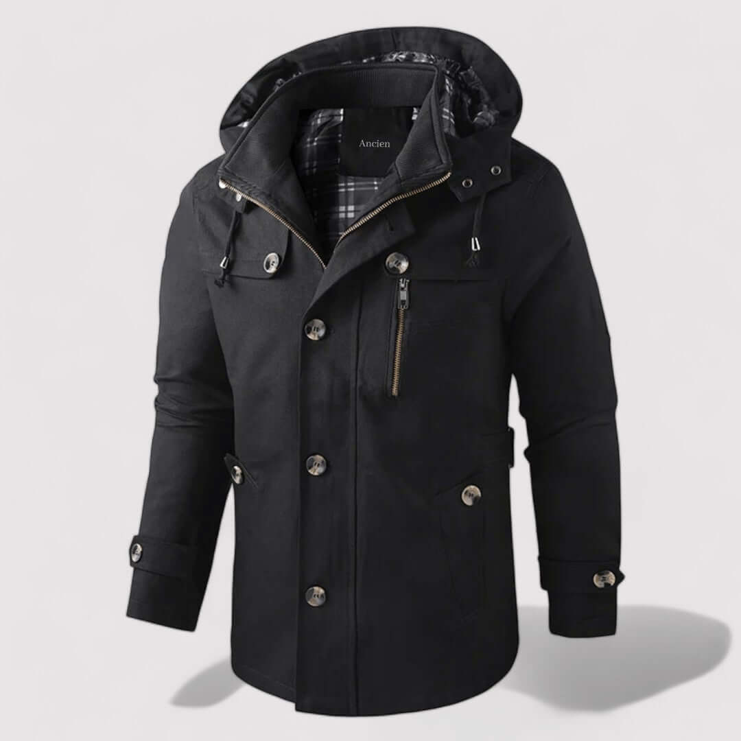Berg-Feldt | Herren wasserdichte Winterjacke mit Kapuze