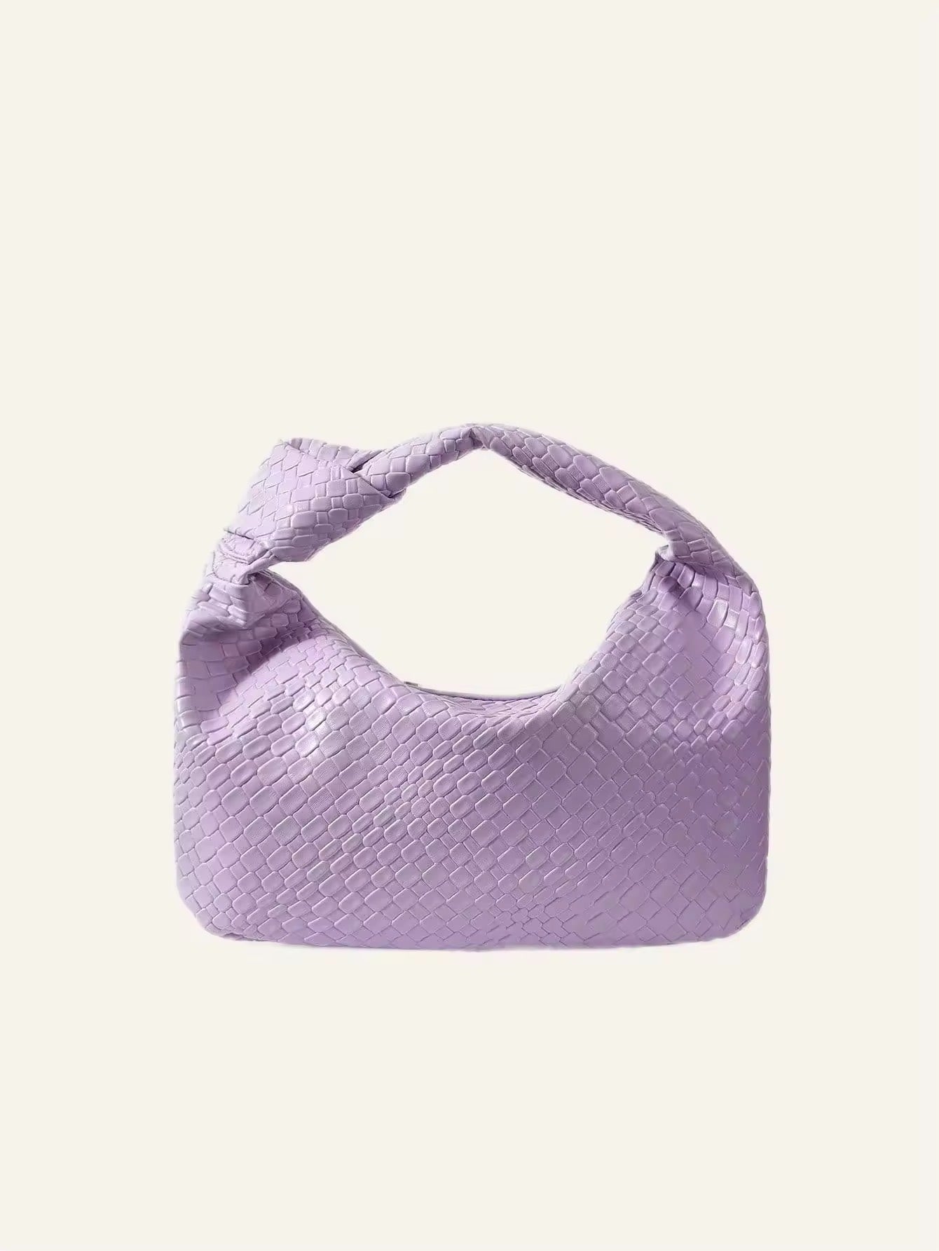 Berg-Feldt | Gewebte Leder-Hobo Tasche