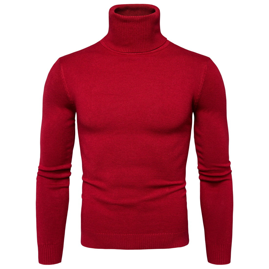 Pull à col roulé pour homme en douce laine mérinos, avec une élégante texture, de Berg-Feldt