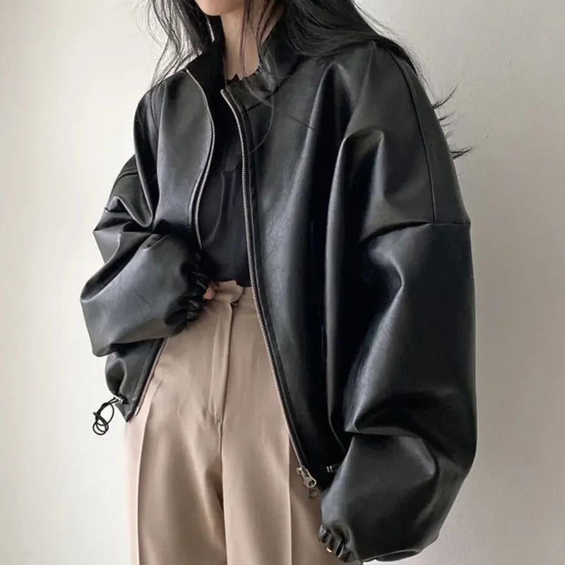 Berg-Feldt | Hip-Hop PU-Lederjacke