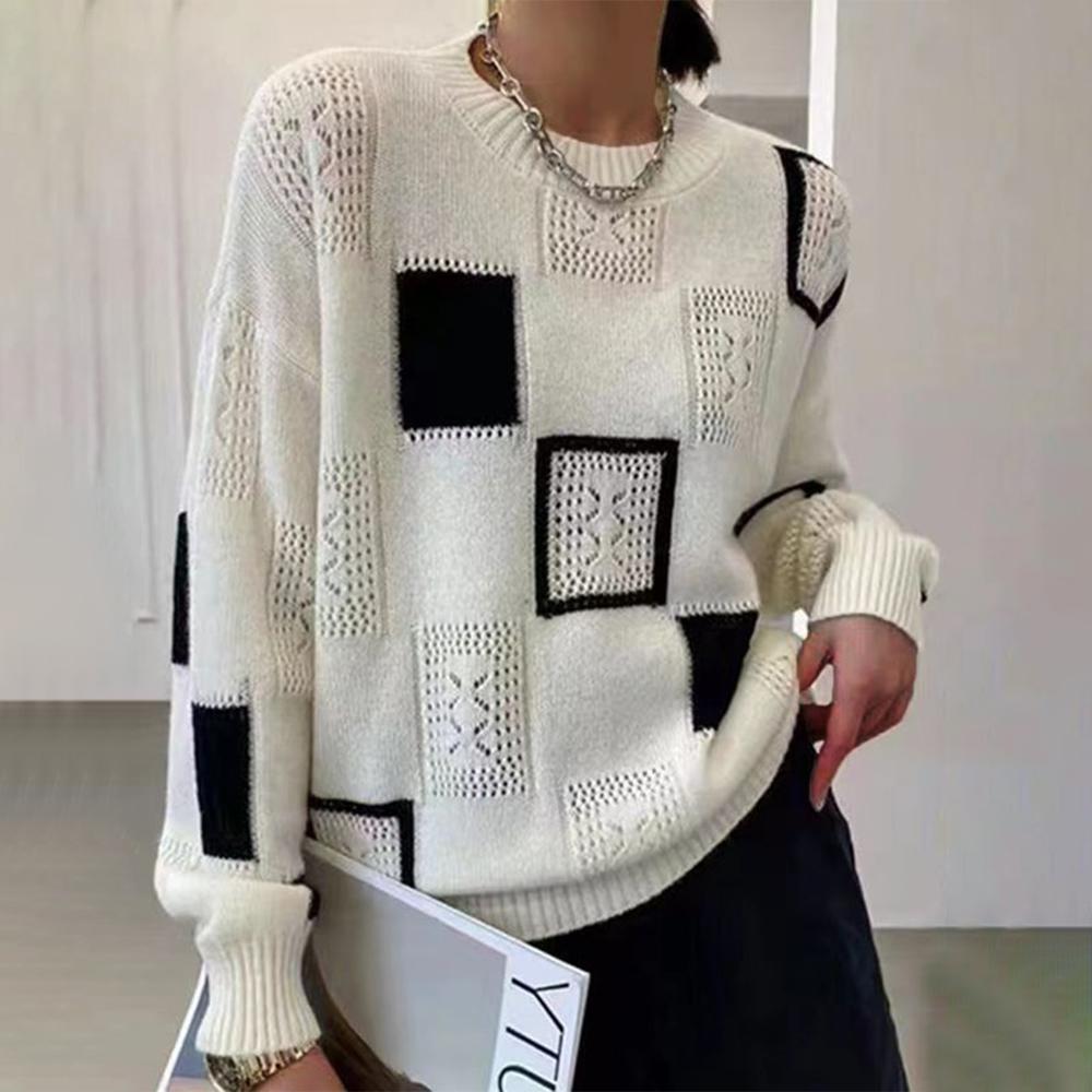 Berg-Feldt | Pullover - Damen Winter Strickpullover mit einzigartigem Muster