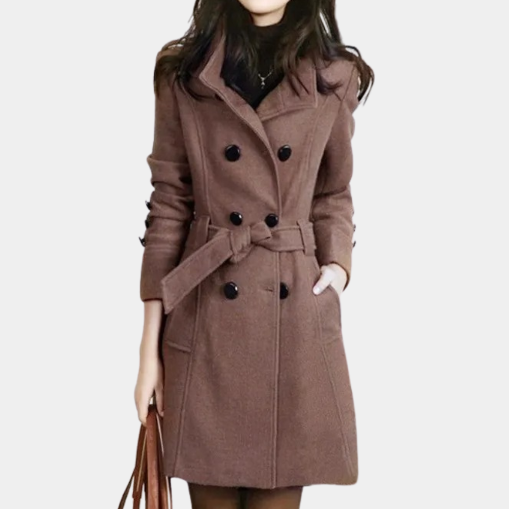 Berg-Feldt | Eleganter Wintergürtel-Mantel für Damen