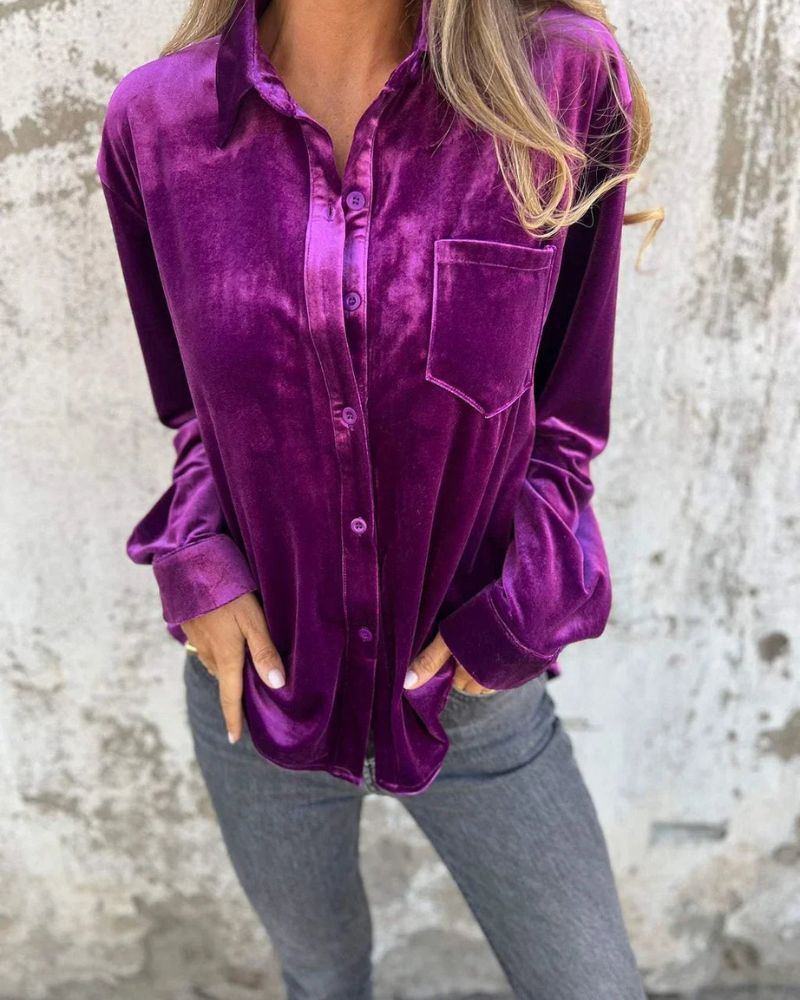 Berg-Feldt | Elegante Samtbluse