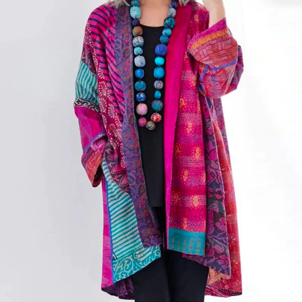 Berg-Feldt | Herbstjacke mit Buntem Muster - Maravilla