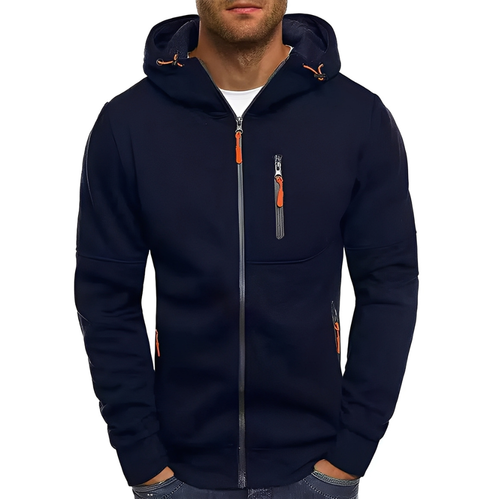 Berg-Feldt | Freizeit Zip-Up Jacke mit Kapuze für Herren