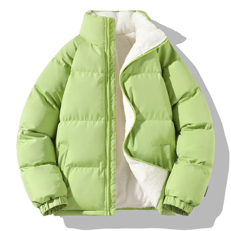 Doudoune doublée polaire avec motif alpin