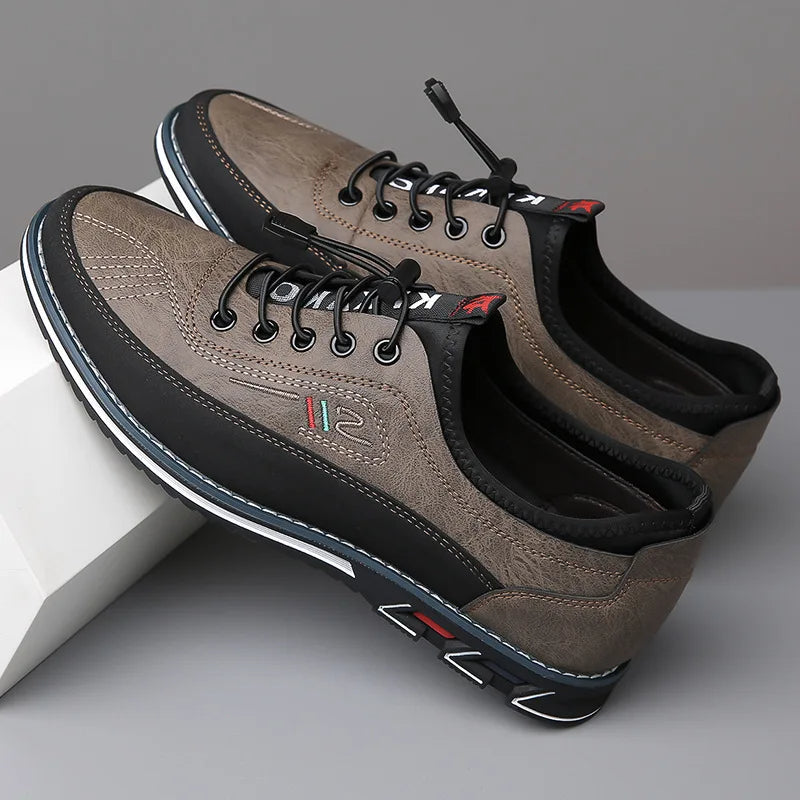 Chaussures homme en cuir bicolores classiques