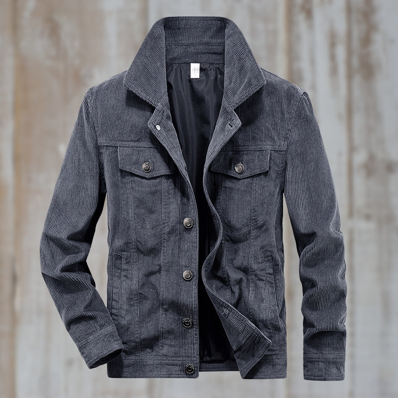 Berg-Feldt | Veste en jean à boutons en coton mélangé Design intemporel