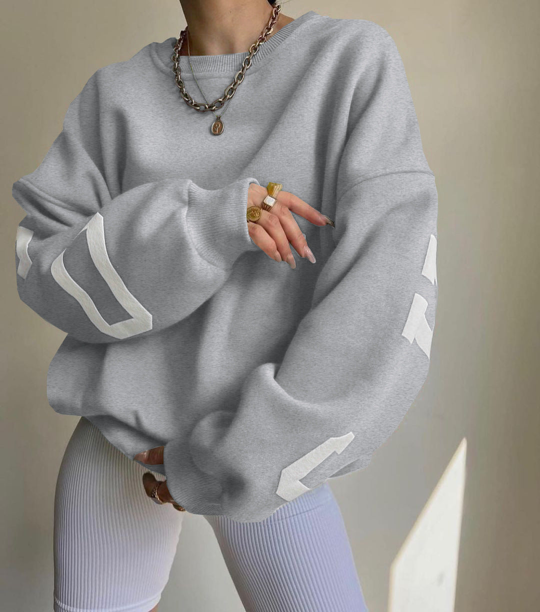 Fudus: Sweat à capuche oversize à manches longues