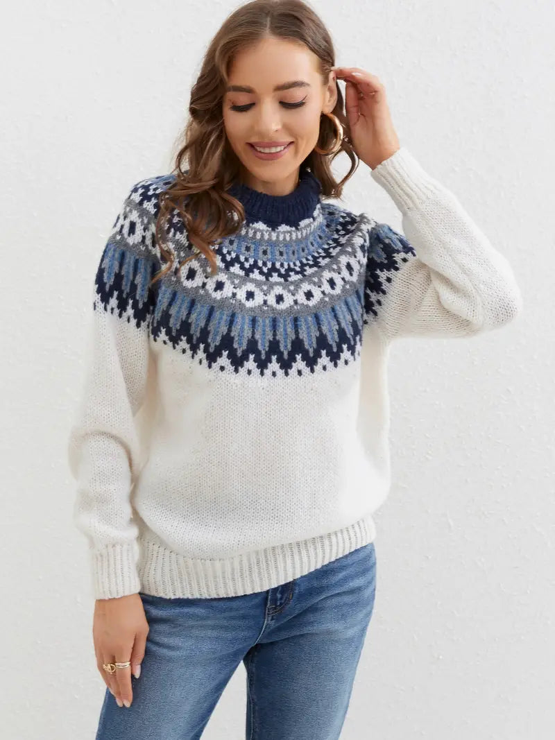 Berg-Feldt | Hinreißender Gemusterter Pullover