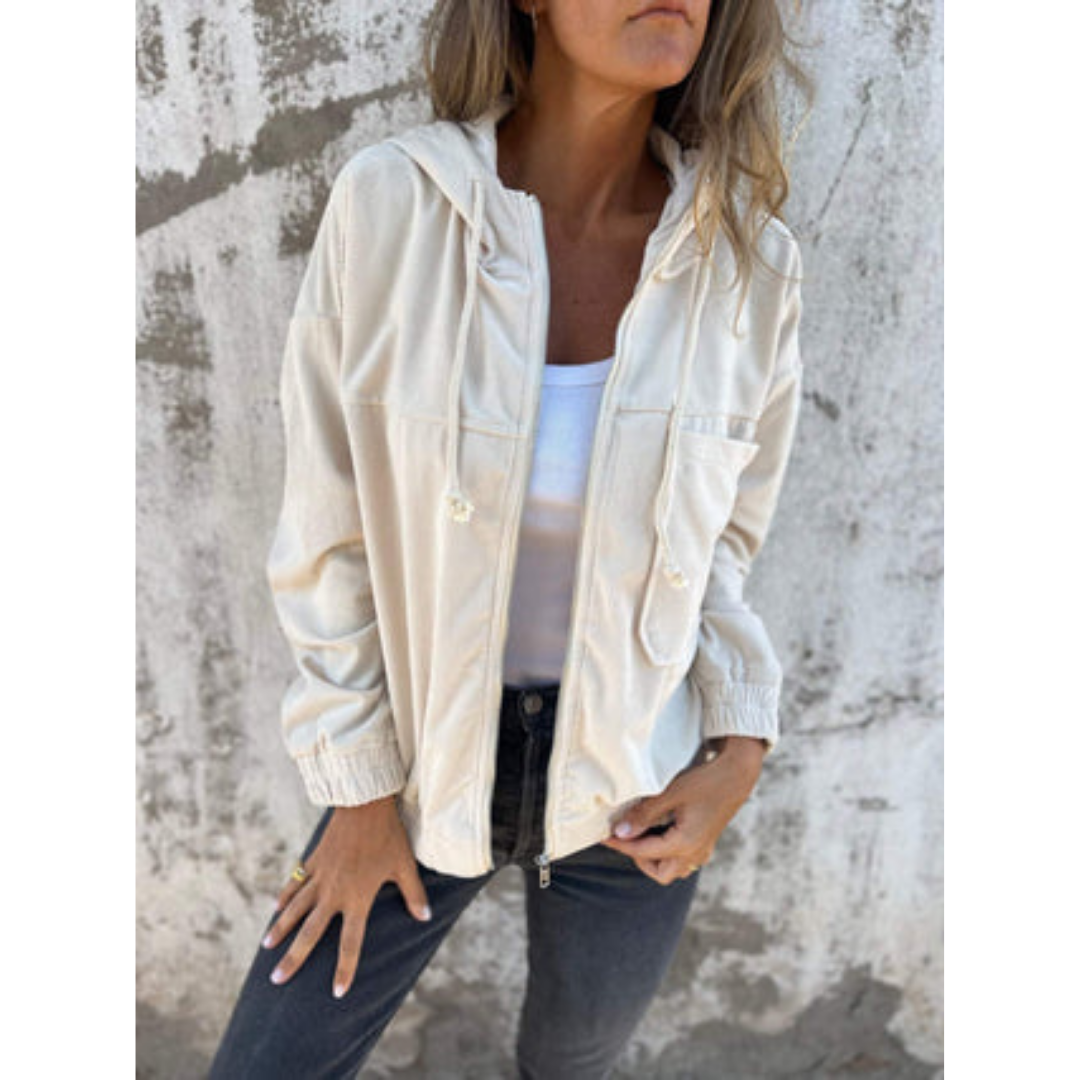 Berg-Feldt | Sweat-shirt à capuche zippé à manches longues pour femme