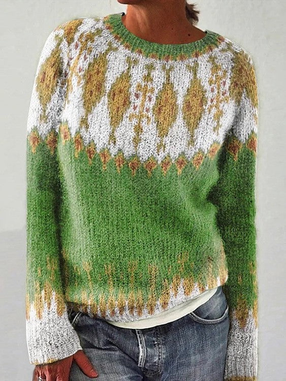 Devyn, pull à motif géométrique
