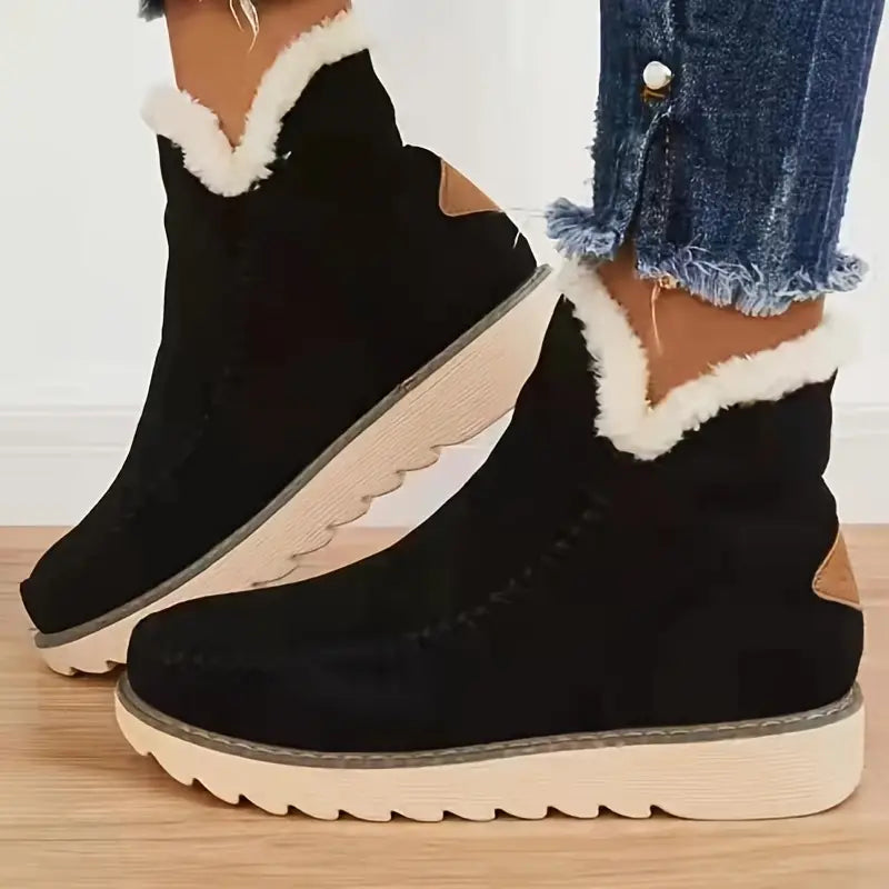 Berg-Feldt | Faux Suede Schnee Retro Baumwollstiefel