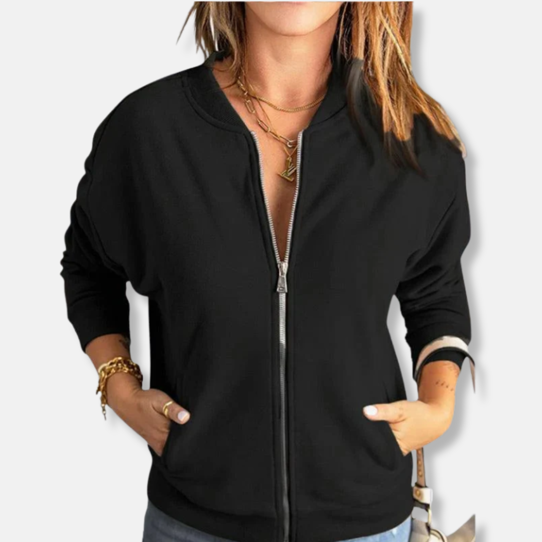 Berg-Feldt | Jacke - Leicht - Lässige Passform - Reißverschluss - Rippenbündchen - Lässiger Look