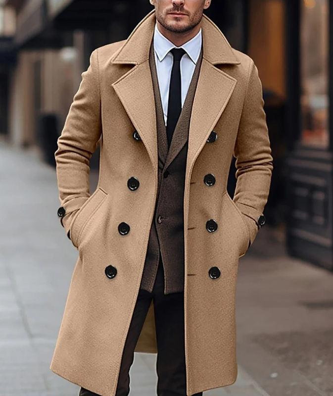 Berg-Feldt | Eleganter Männer-Doppelreiher-Mantel