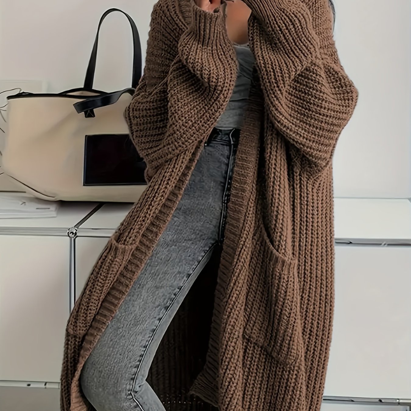 Berg-Feldt | Strickjacke mit Gürtel für Damen