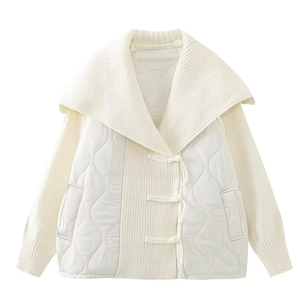 Berg-Feldt | Oversized Damenjacke mit Lässigem Marinekragen