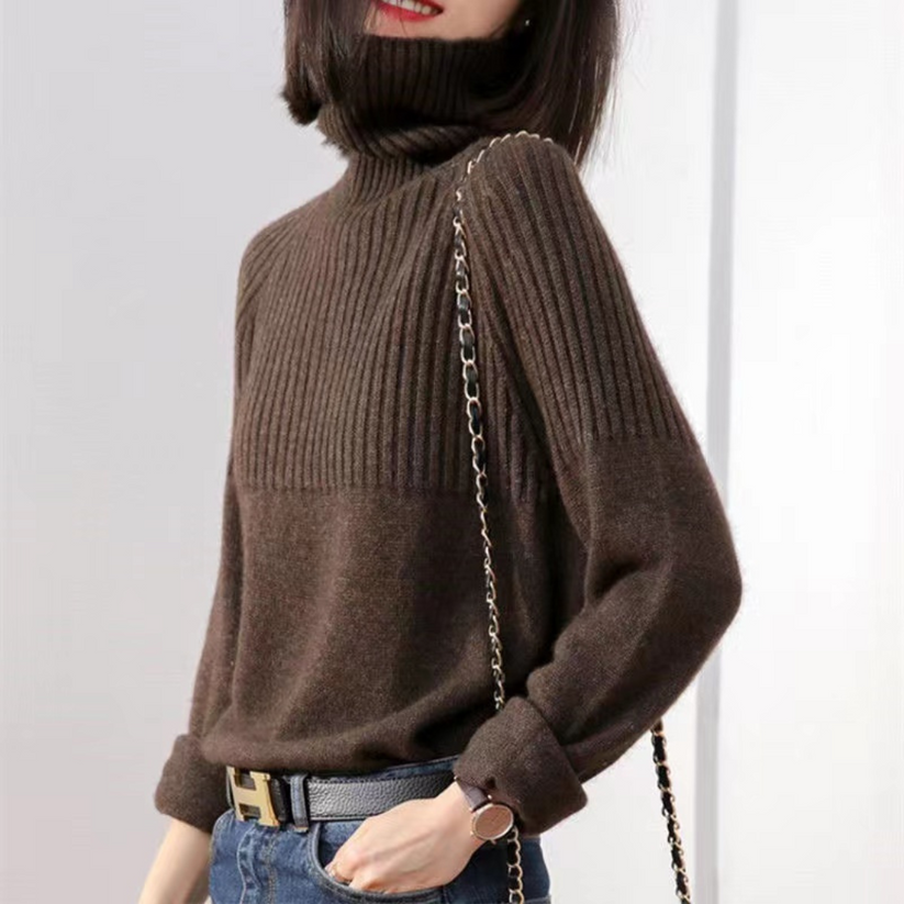 ADELINE Pullover mit hohem Kragen