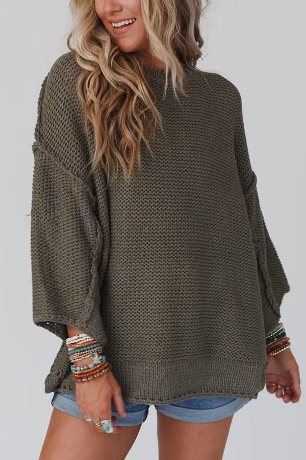 Berg-Feldt | Strickpullover mit Rundhalsausschnitt für täglichen Komfort