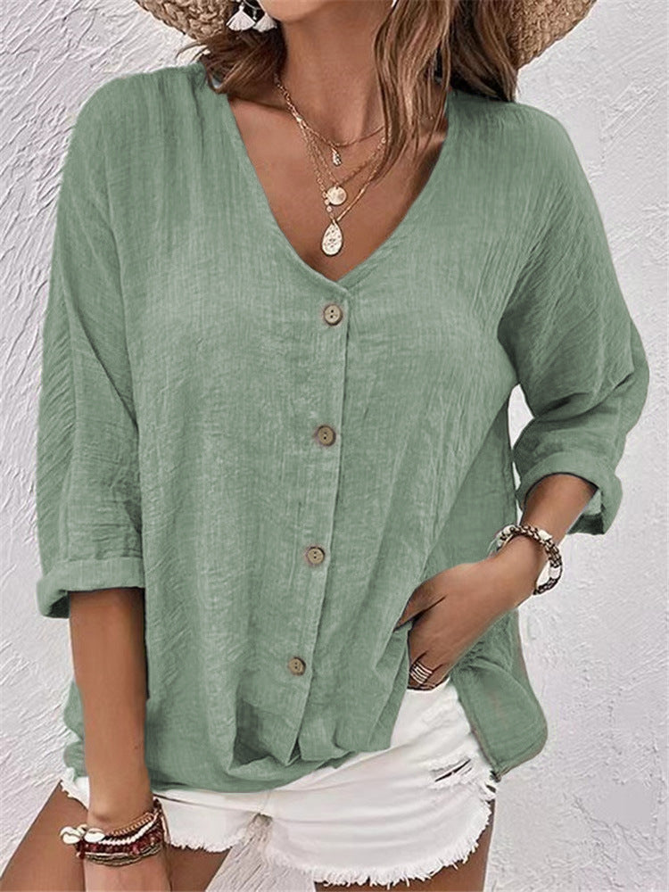 Chemise en lin pour femme de Fudus