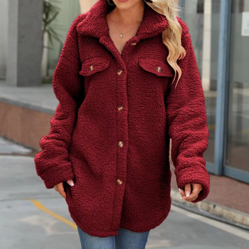Berg-Feldt | Elegante Fluffy Winterjacke für Frauen