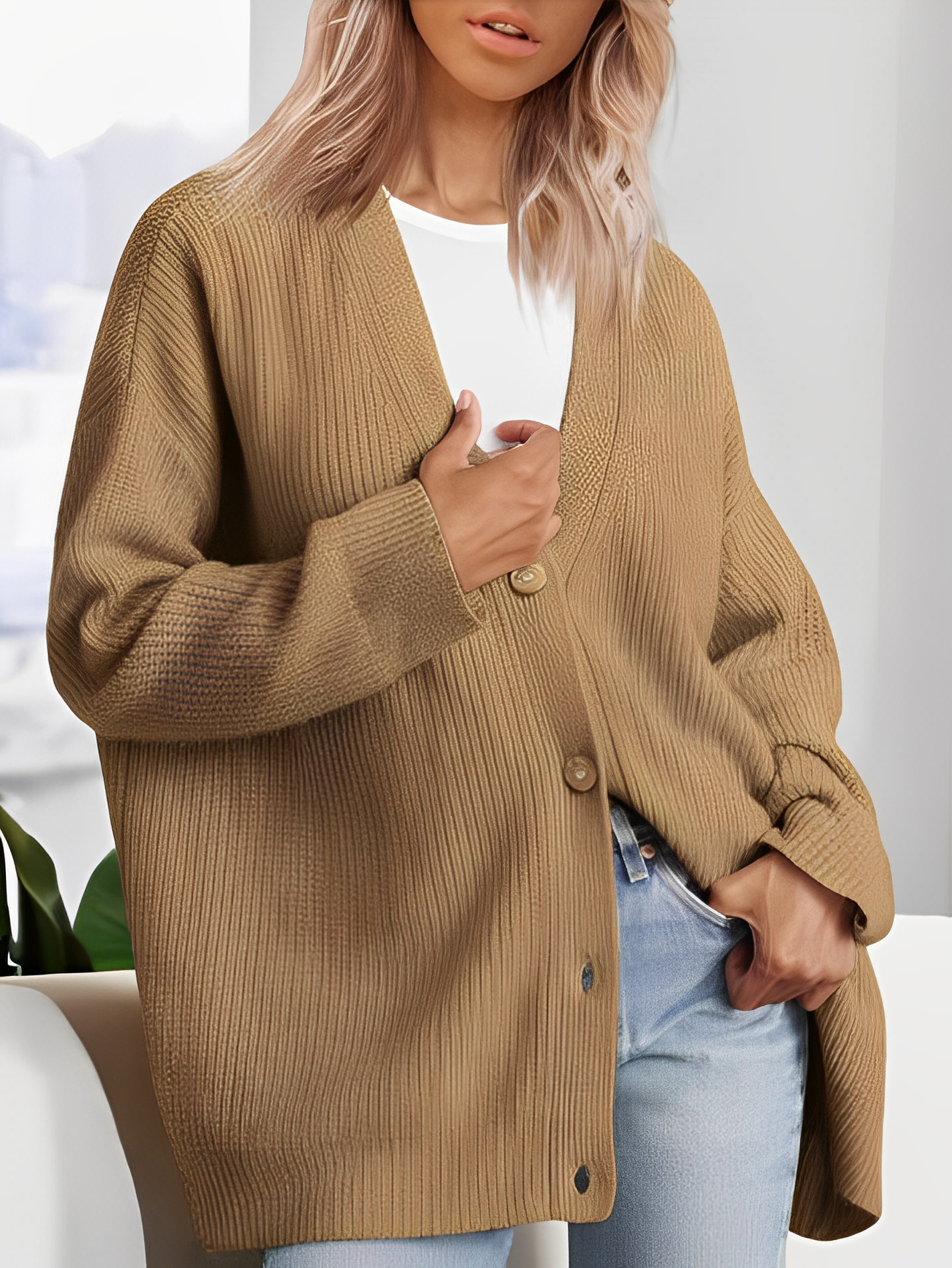 Berg-Feldt | Lässiger Kaschmir-Cardigan für Damen