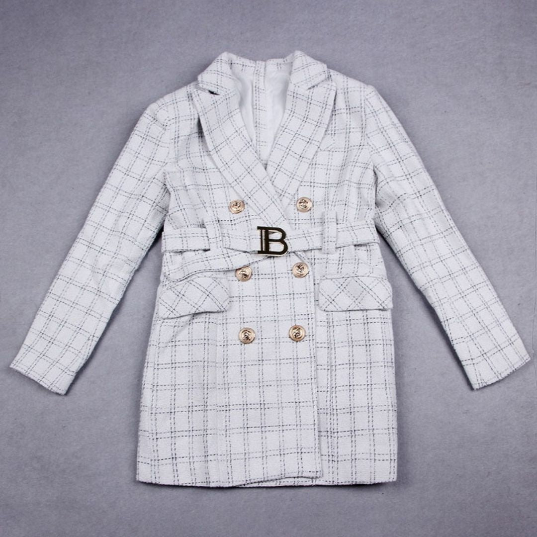 Robe blazer Avelena avec boutons dorés