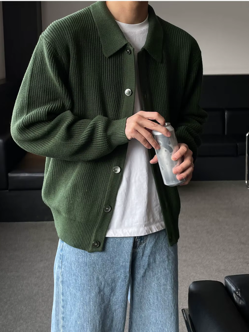 Berg-Feldt | Der Slim - Fit - Cardigan Im Streetwear - Look für Moderne Männer