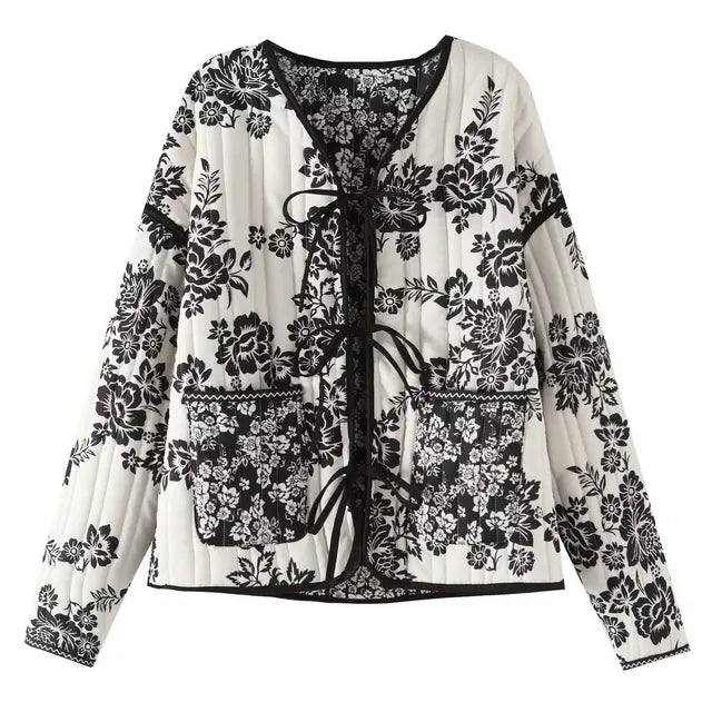 Alisha: Damenjacke im Vintage-Patchwork-Stil