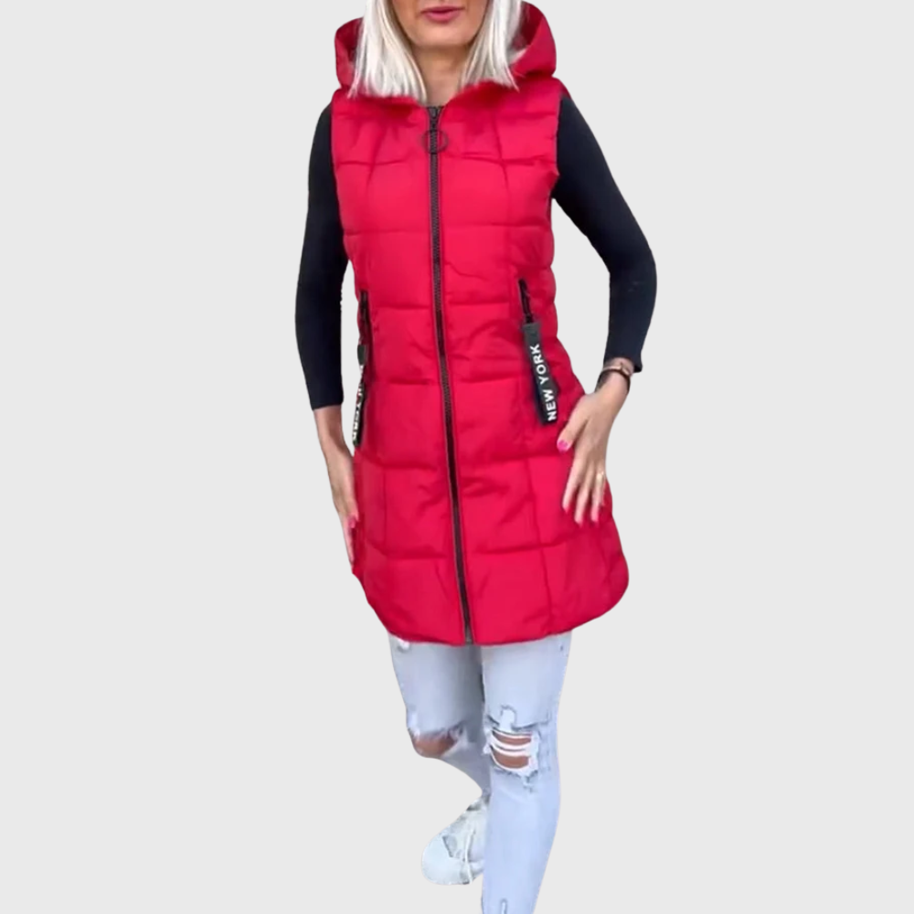 Berg-Feldt | Manteau d'hiver rembourré élégant sans manches pour femmes