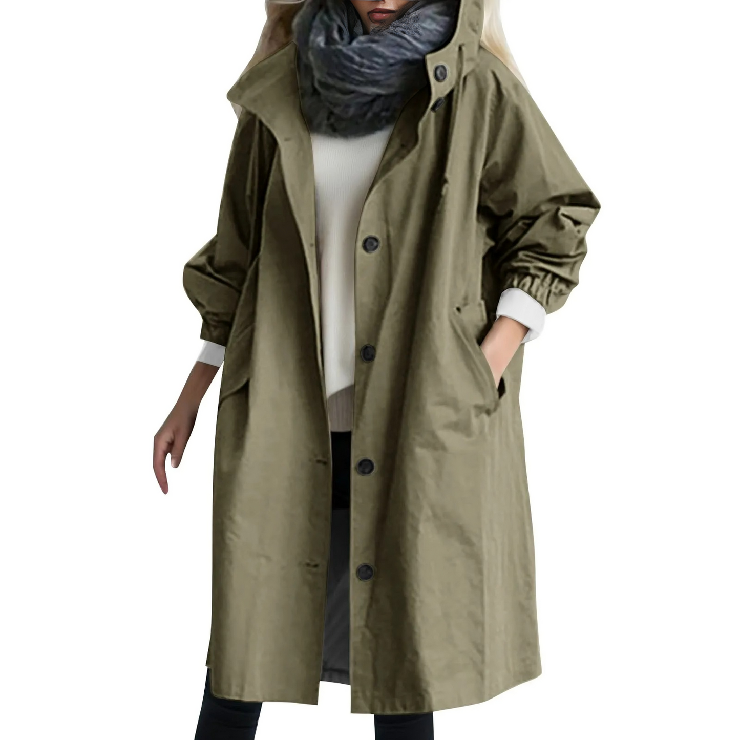 Berg-Feldt | Trench-coat à capuche coupe-vent pour femme