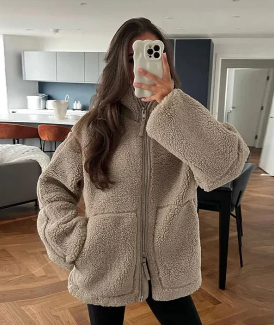 Berg-Feldt | Stylische Relaxed Fleecejacke für Frauen Gemütlich und Bequem
