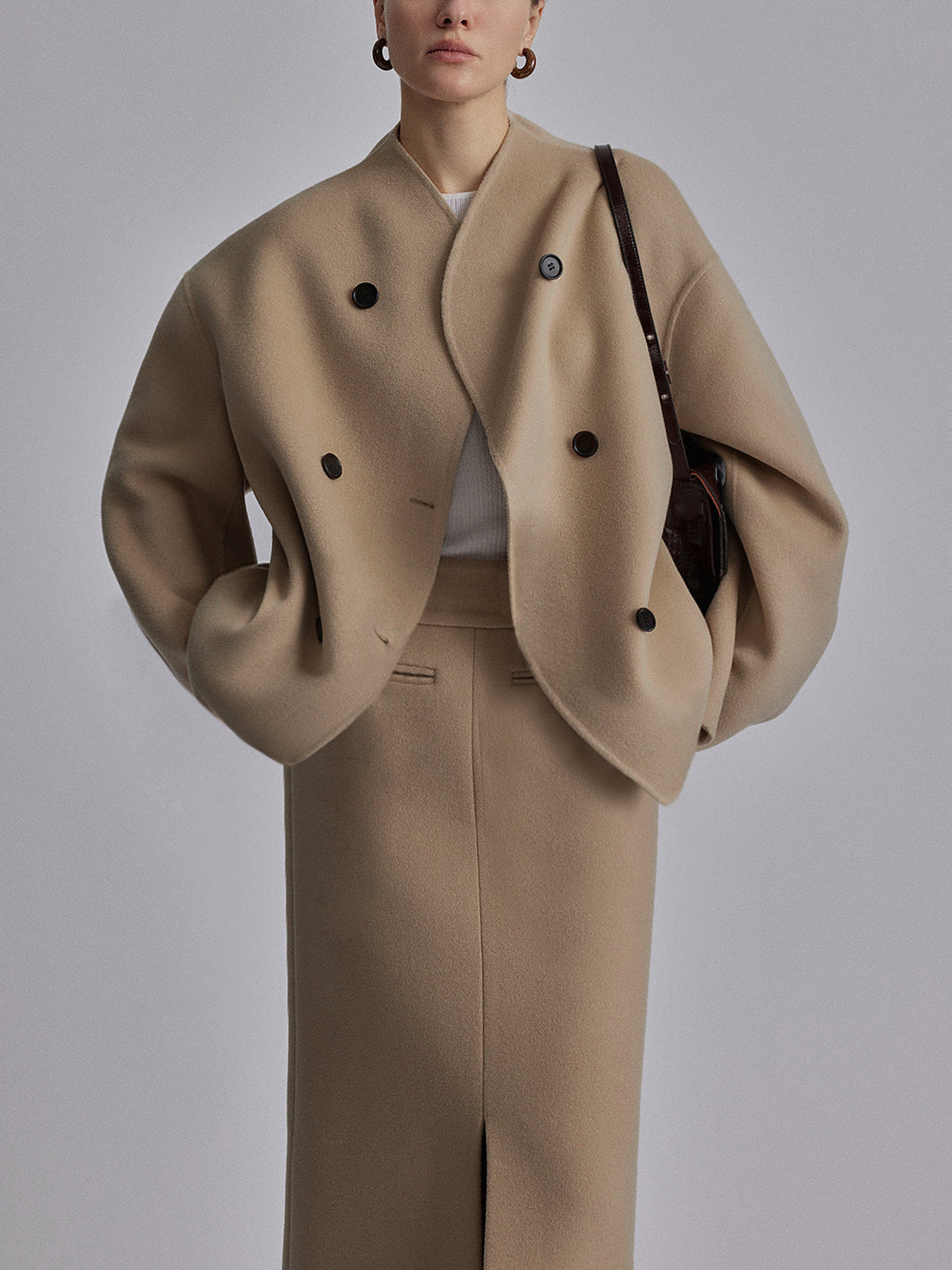 Berg-Feldt | Eleganter Mantel mit Knöpfen und Lässiger Passform für Frauen