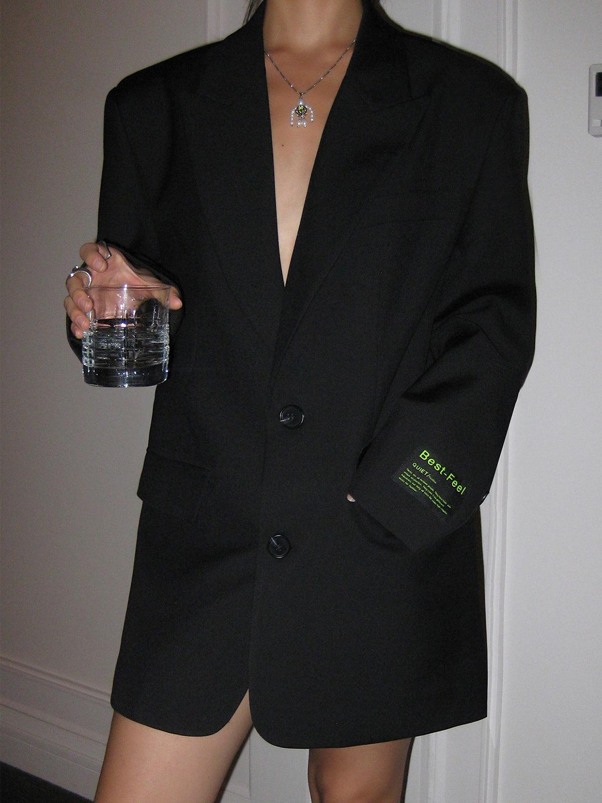 Berg-Feldt | Stilvoller Damen Blazer Kleid mit Langen Ärmeln