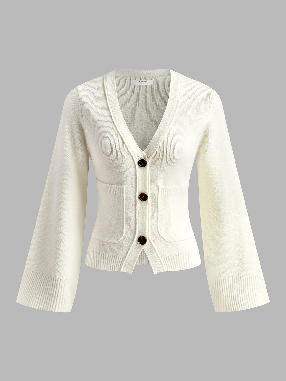 Berg-Feldt | Strickcardigan mit V-ausschnitt Taschen und Knöpfe Zeitloser Komfort