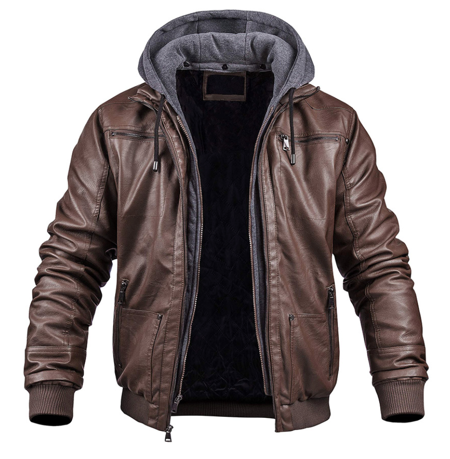 Berg-Feldt | Klassische Leder-Winterjacke