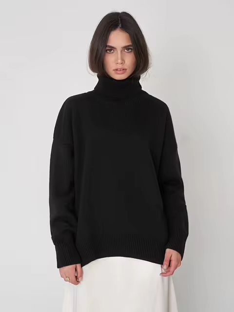 Berg-Feldt | Rollkragenpullover mit lockerer Passform
