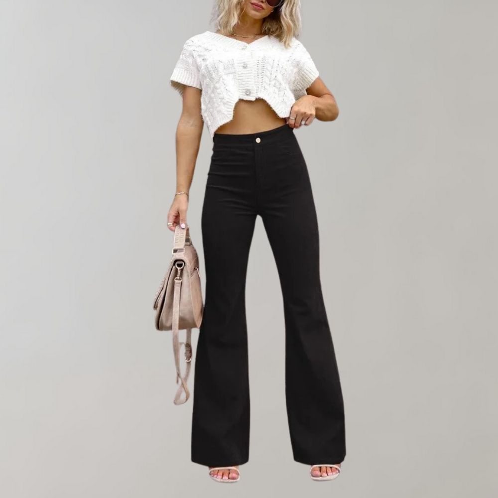 Abel - Elegante, ausgestellte Cordhose
