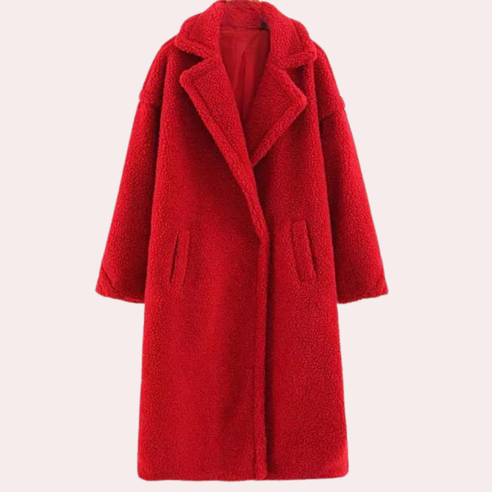 Berg-Feldt | Teddyjacke - stilvolle lange oversized Damenjacke