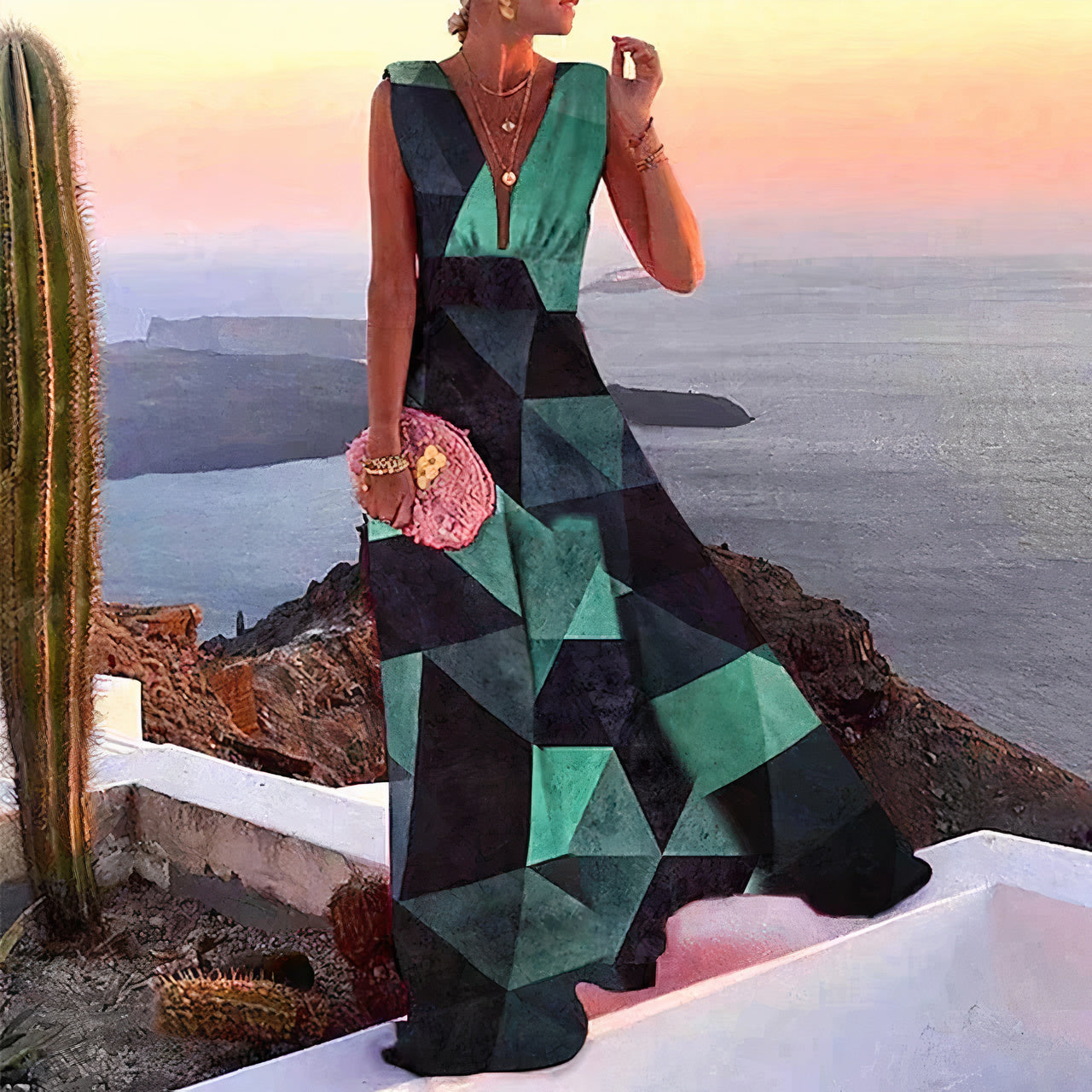 Robe d'été Corine : Robe élégante et sans manches