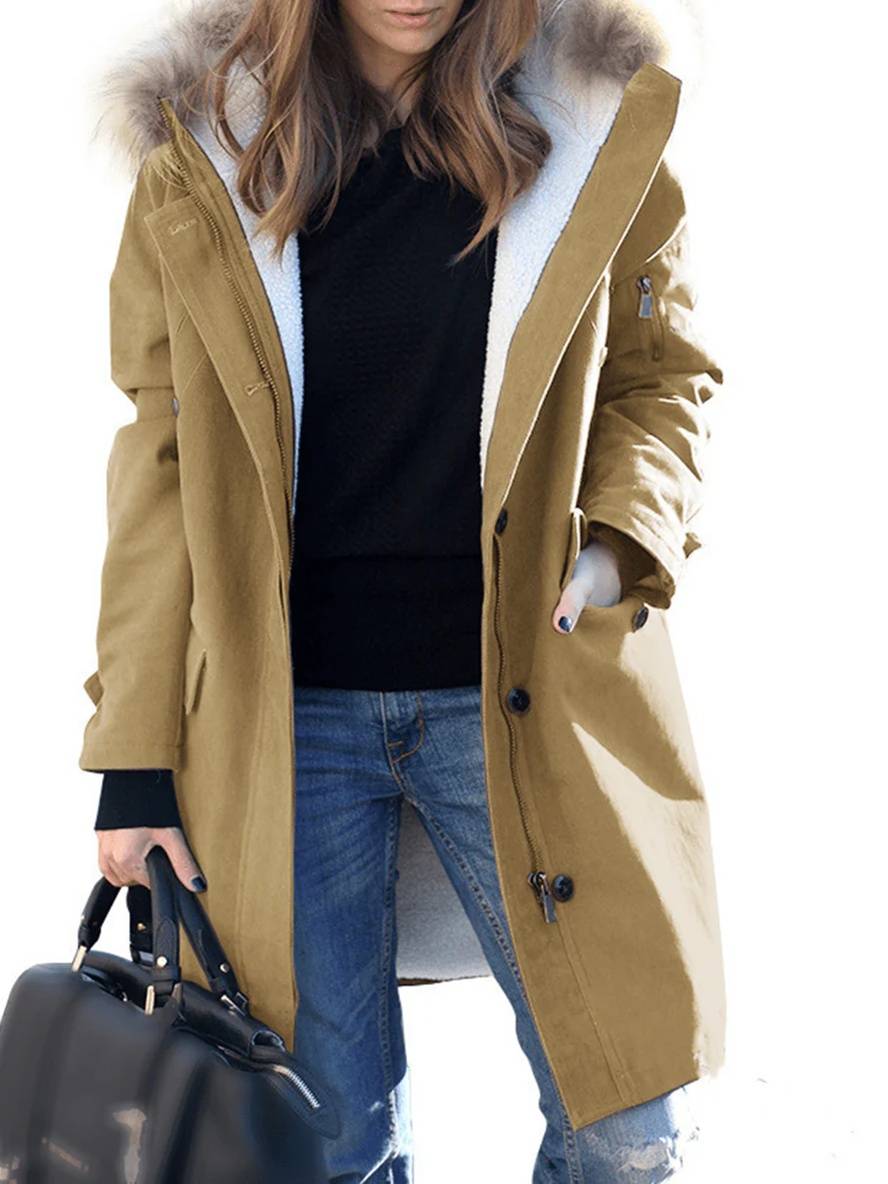 Berg-Feldt | Parka Jack - mid-langer Winterjacke mit Kapuze und Kunstpelz