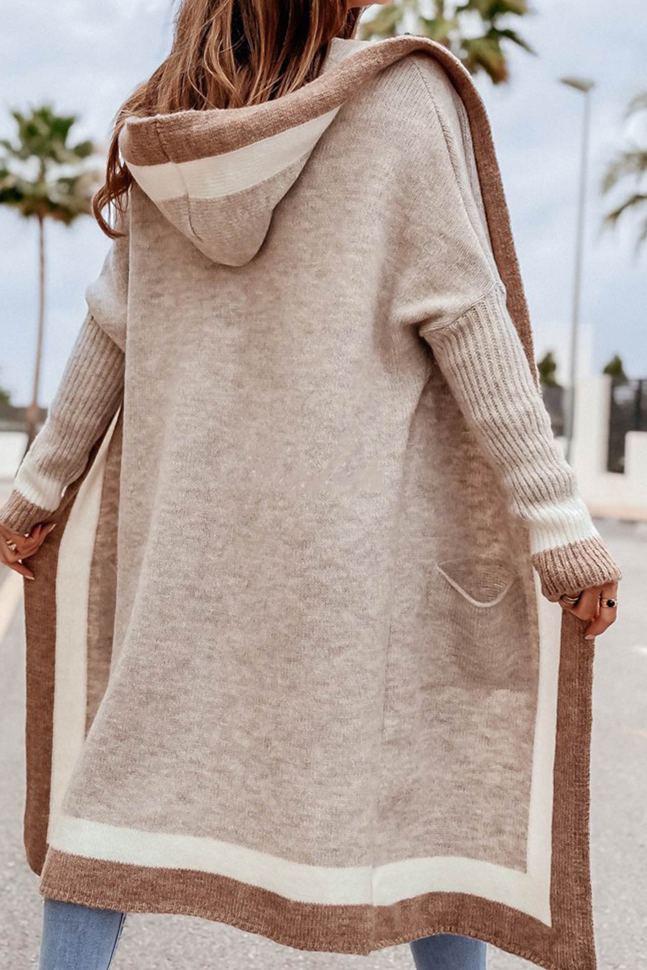 Damen-Cardigan mit Kapuze Herbst Beatrix – élégant