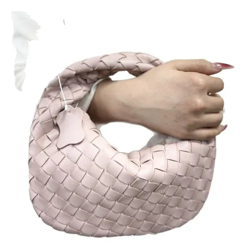 Berg-Feldt | Luxuriöse Geflochtene Handtasche in Metallic