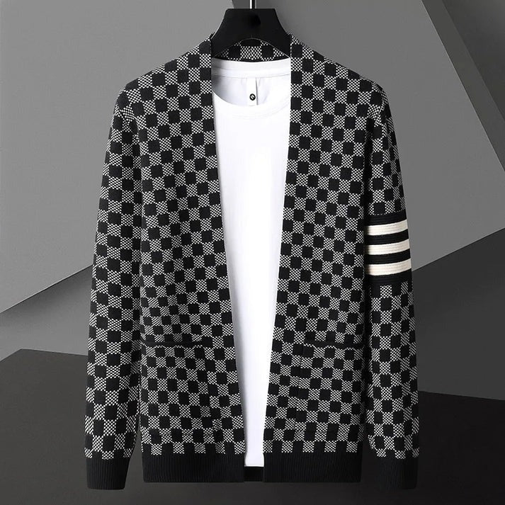 Berg-Feldt | Gemusteter Cardigan Strick Elegant, Stilvoll