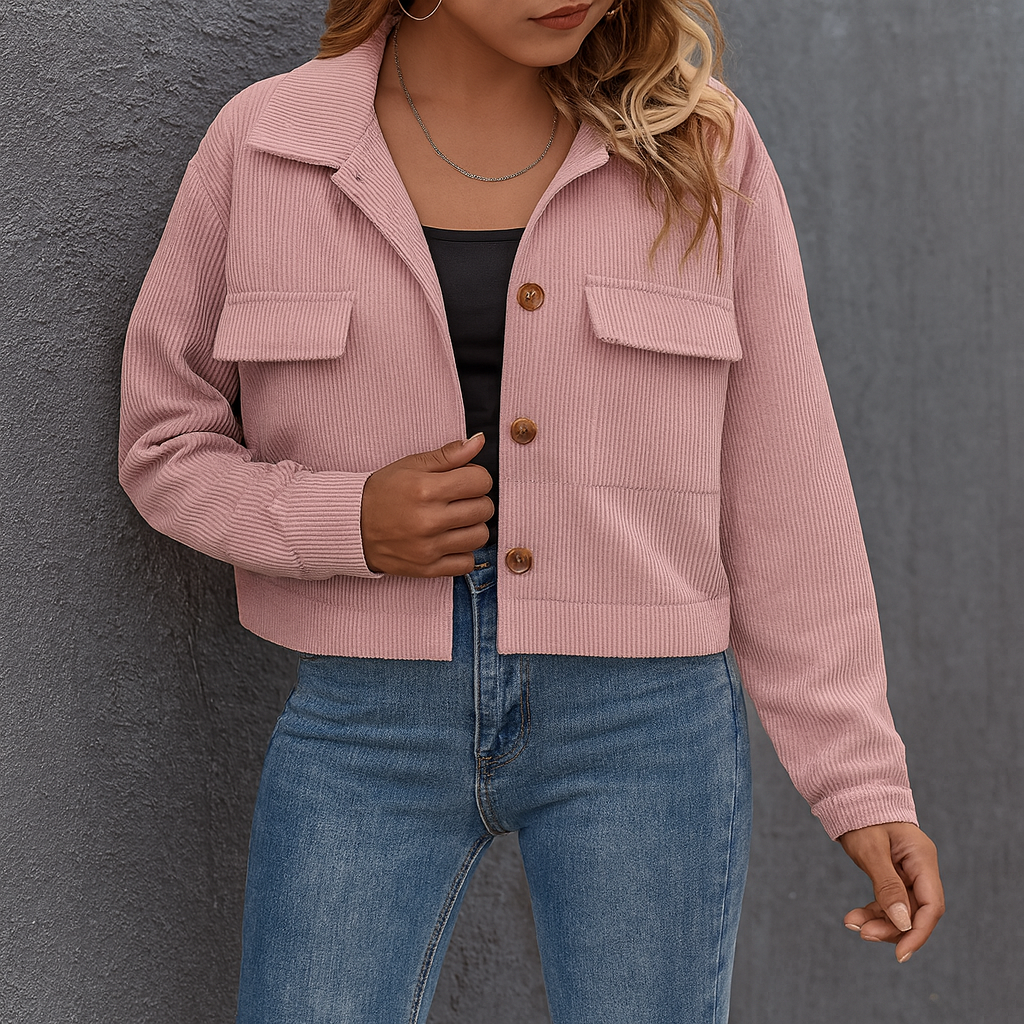 Berg-Feldt | Übergangsjacke aus Samtoptik, Elegant