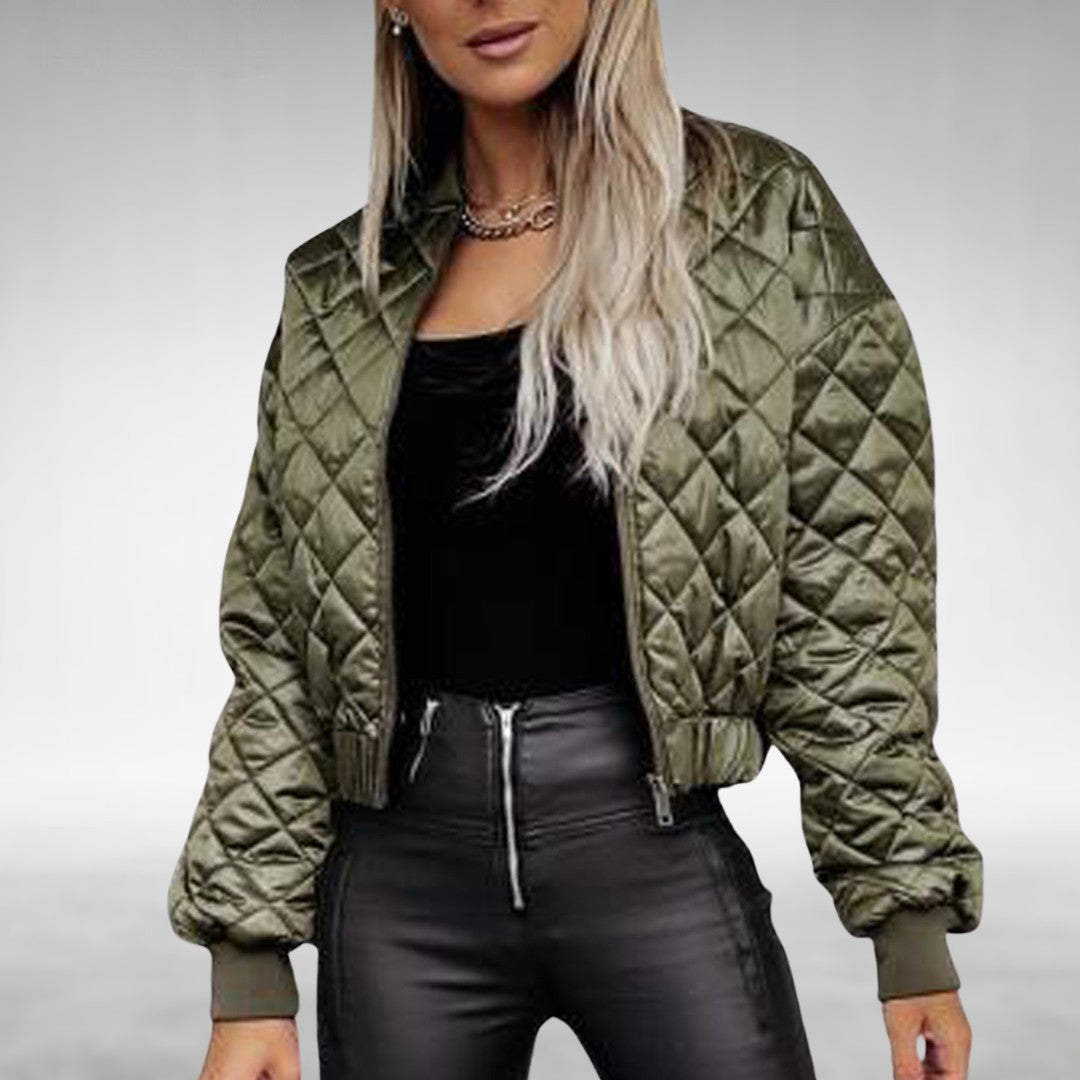 Berg-Feldt | Übergangsjacke Quilt Bomber mit Reißverschluss