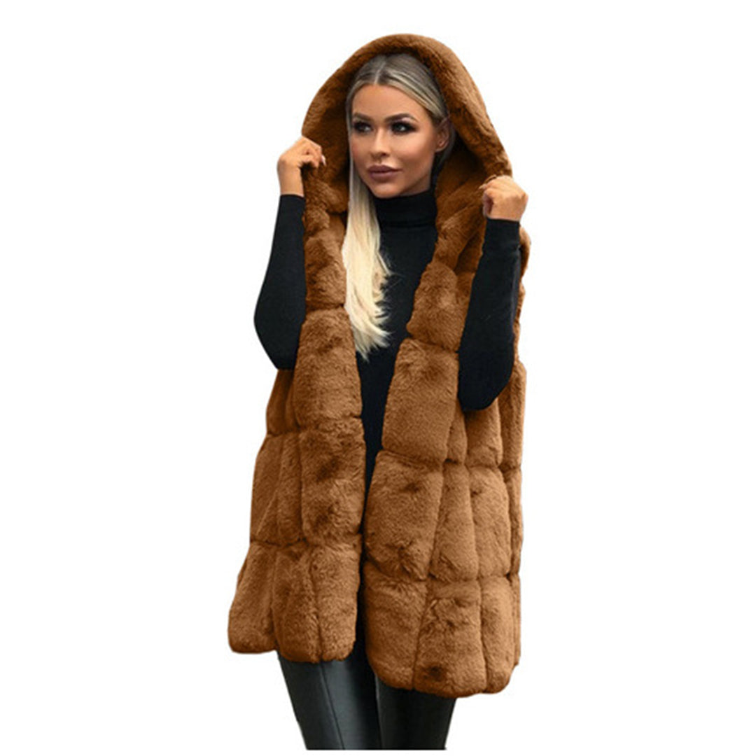 Berg-Feldt | Fellweste mit Kapuze Polyester/faux Fur Elegant und Warm