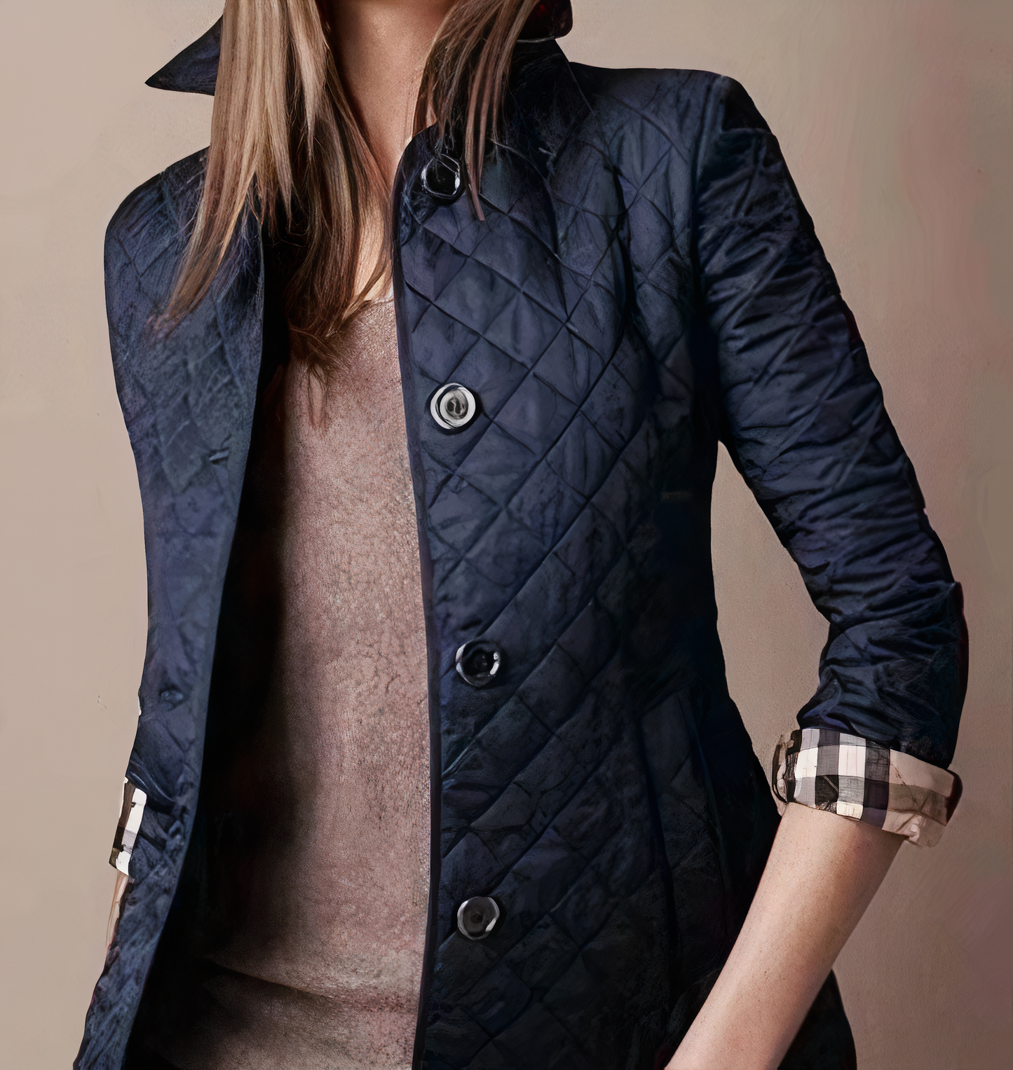 Veste femme en soie et coton – Modèle Evelyn