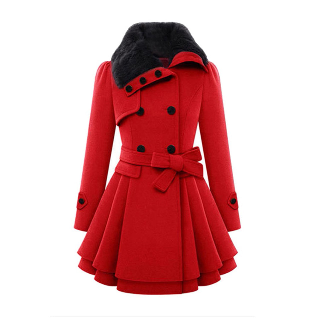 Berg-Feldt | Trench-coat en laine mélangée - élégant manteau d'hiver long