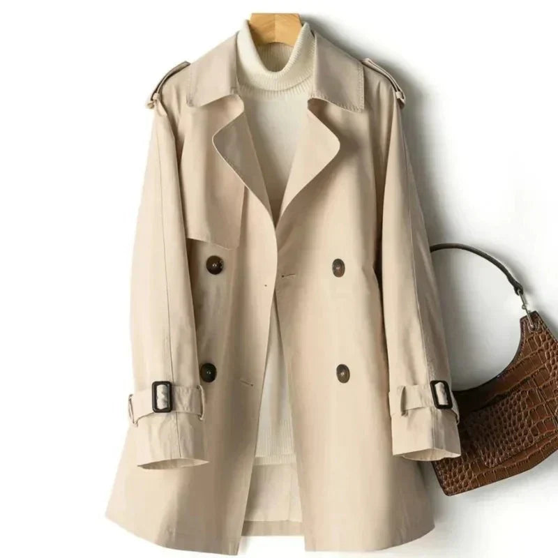 Berg-Feldt | Klassischer Doppelreihiger Trenchcoat für Damen Lässig